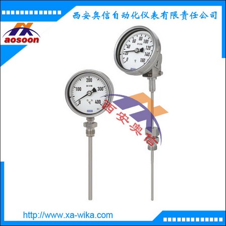 S5550-3双金属温度计 -20~60℃ 威卡 就地温度表 表盘100mm